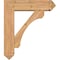 Ekena Millwork Legacy Arts and Crafts Smooth Bracket w/ Offset Brace, Western Red Cedar, 7 1/2"W x 28"D x 32"H BKT0806X28X32LEC03SWR - alternate 2